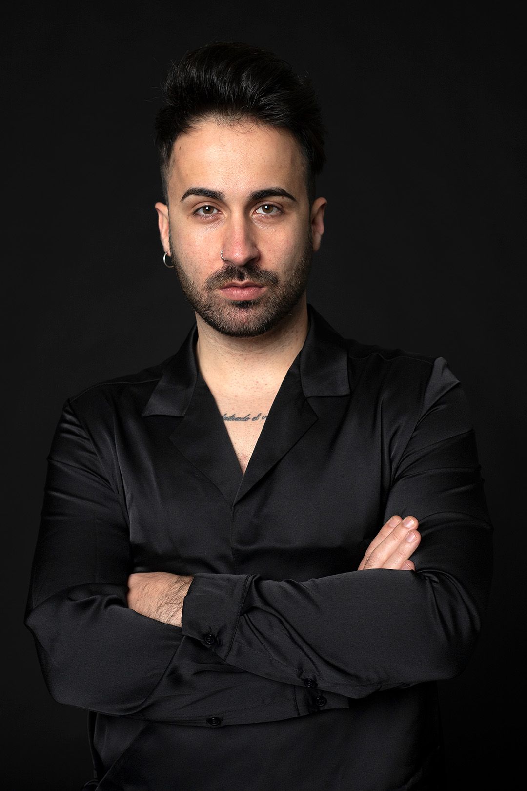 Sesión de fotos para actores profesionales en Teruel con retrato creativo para book actoral.