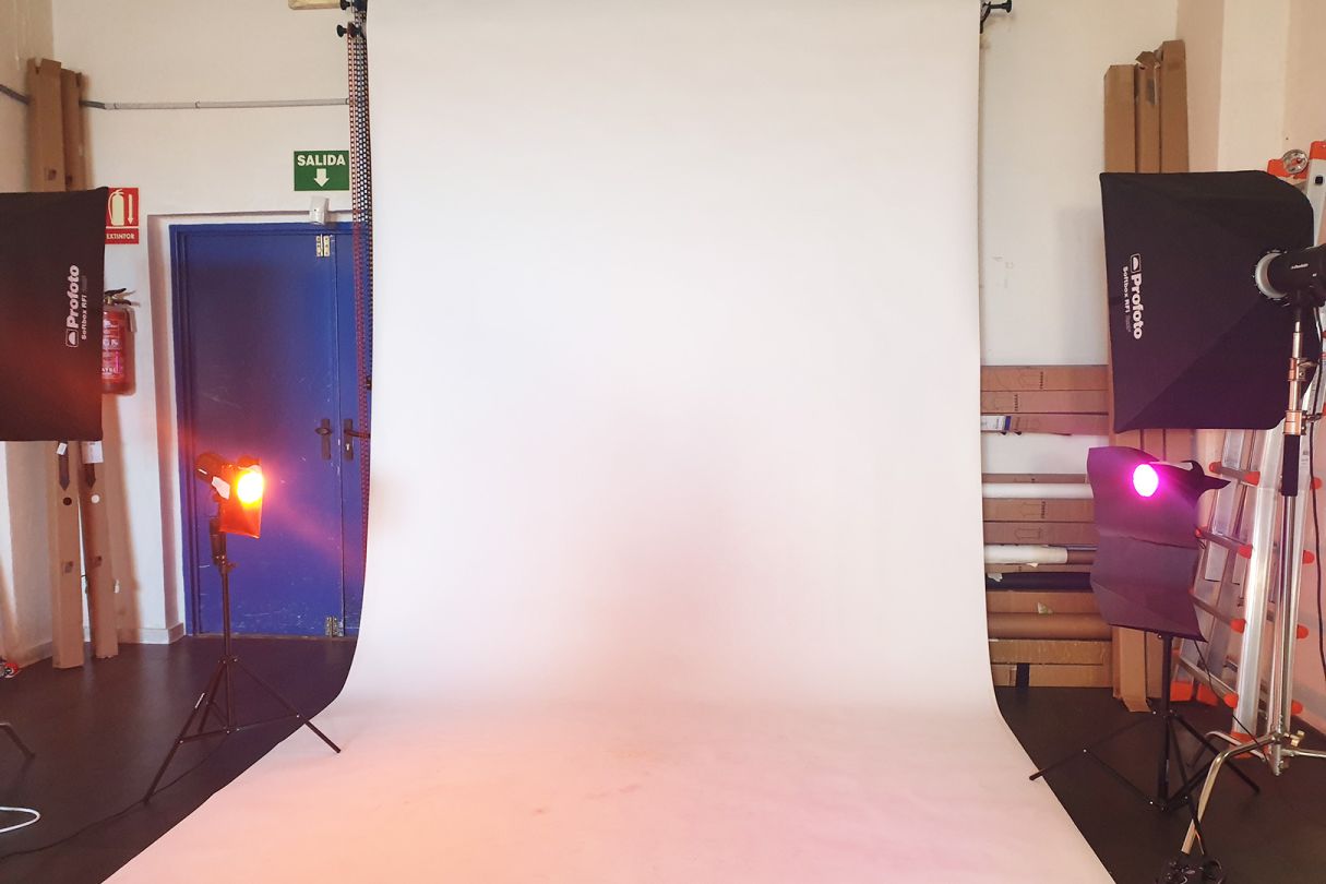 sesión fotográfica de estudio con alba mozas