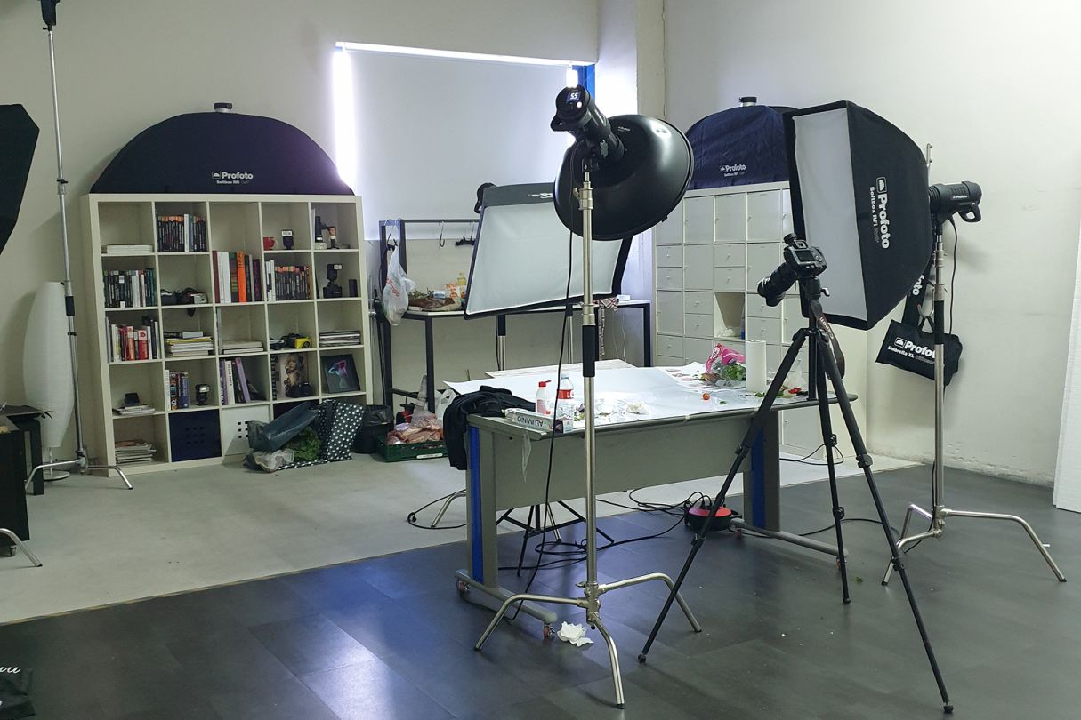 sesión fotográfica de estudio con alba mozas