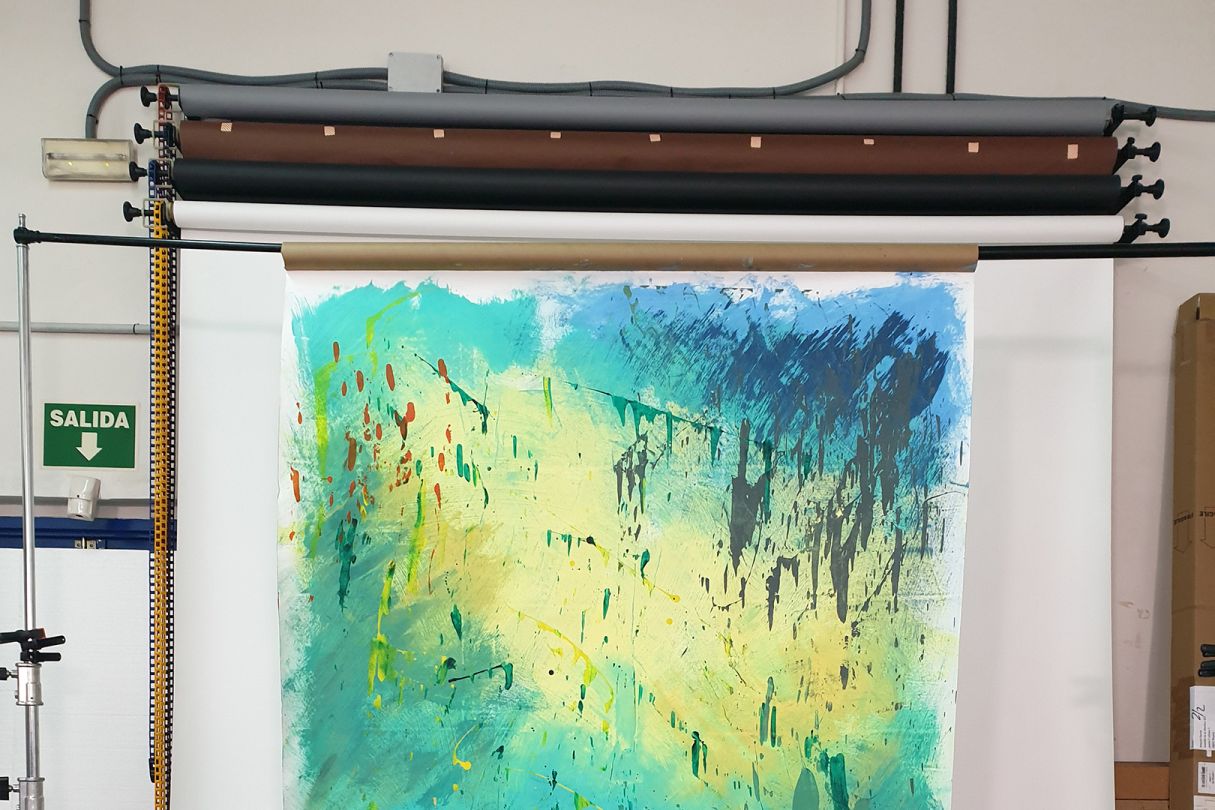 sesión fotográfica de estudio con alba mozas